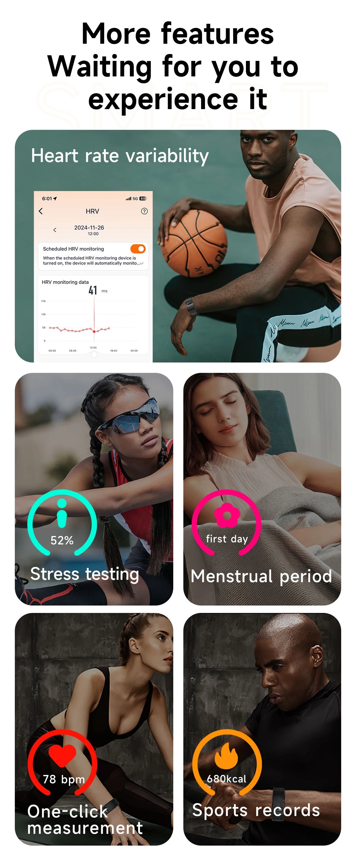 Smart Health & Fitness Wristband