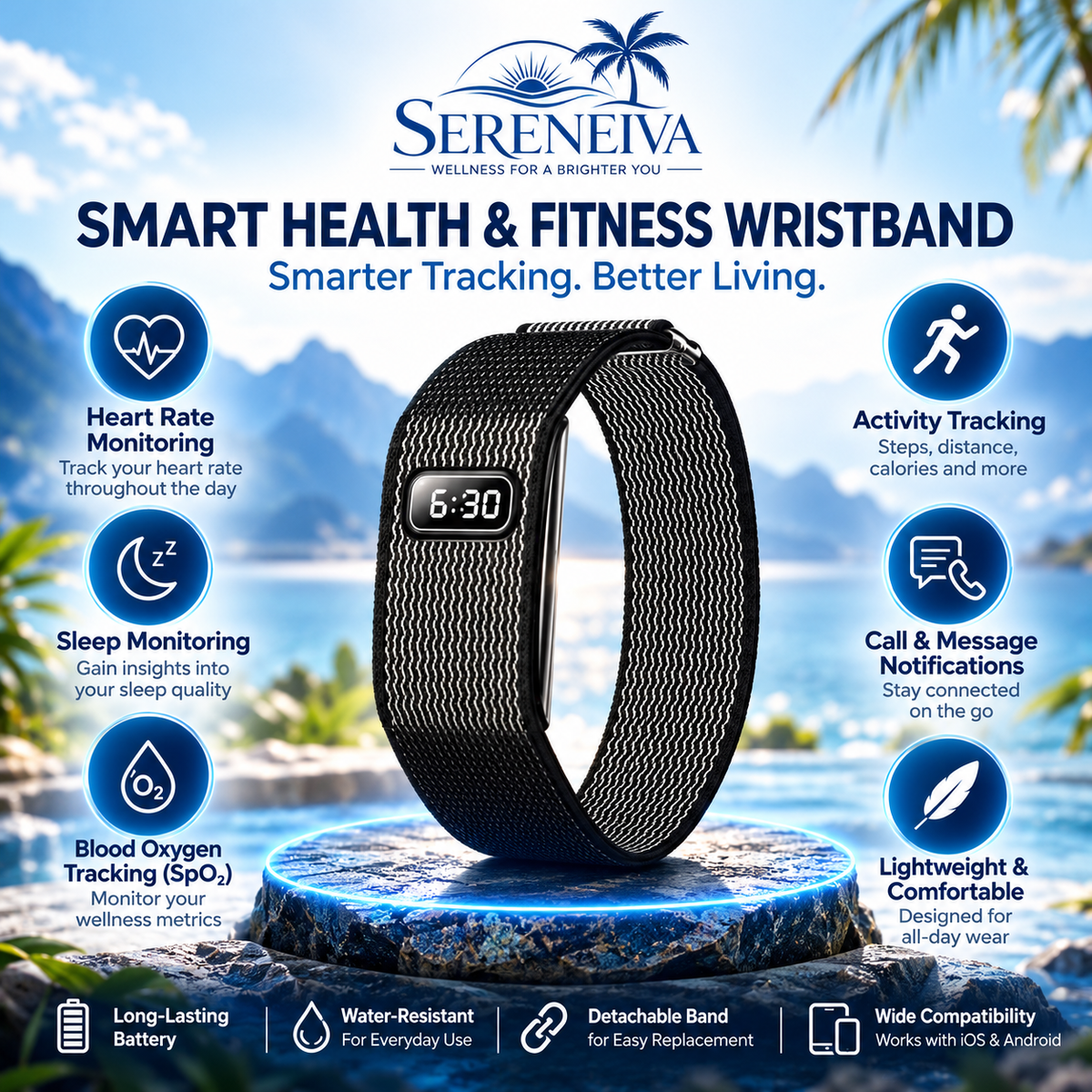 Smart Health & Fitness Wristband